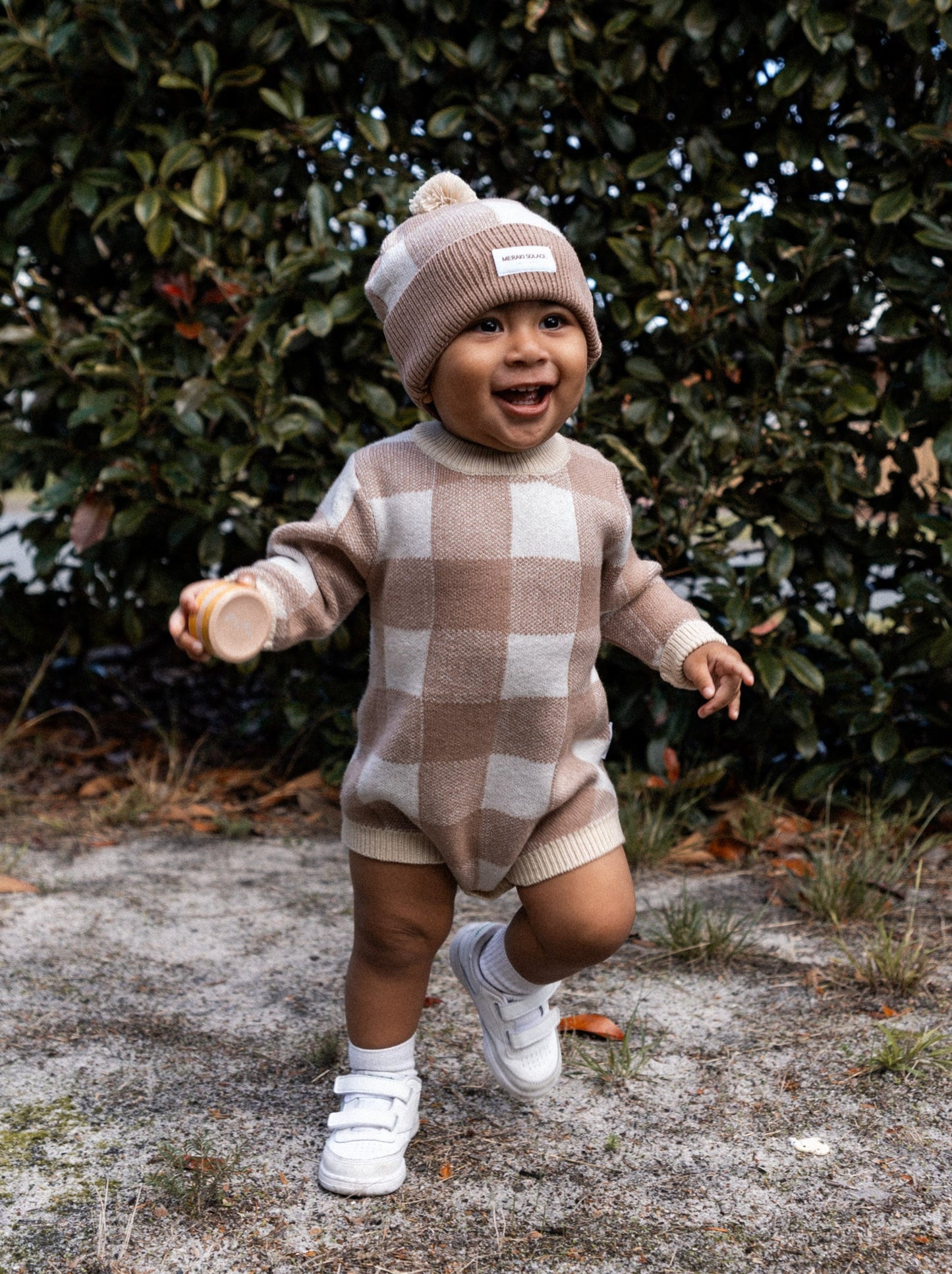 Checkered Baby Romper